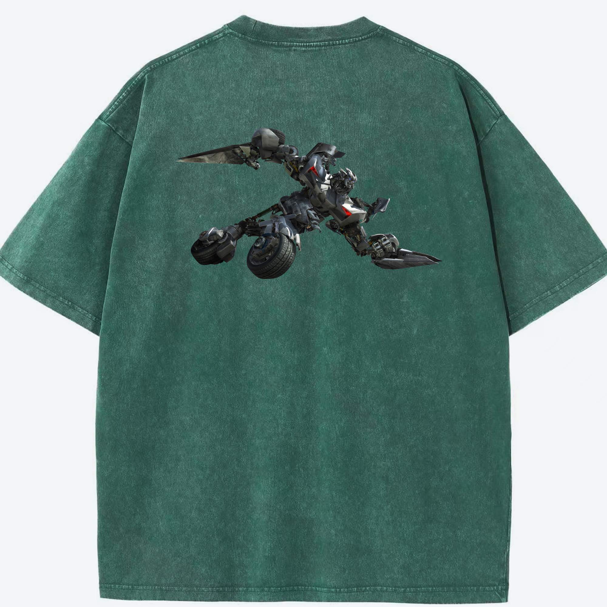 （画像用） Transformers トランスフォーマー 綿100% ヴィンテージ風 半袖Tシャツ（背面プリント）